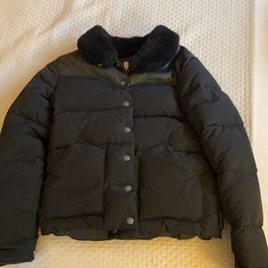 In excellent condition black Penfield ski jacket with leather yoke. Super cute!
